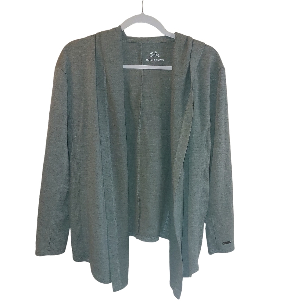 JUSTICE LADIES CARDIGAN WITH HOOD